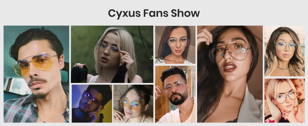 Cyxus Aviator Glasses Blue Light Blocking Glasses Computer Glasses Anti Eyestrain Metal Frame Blue Light Glasses-gold Frame Yellow Lens 8805 Yellow - product information 5
