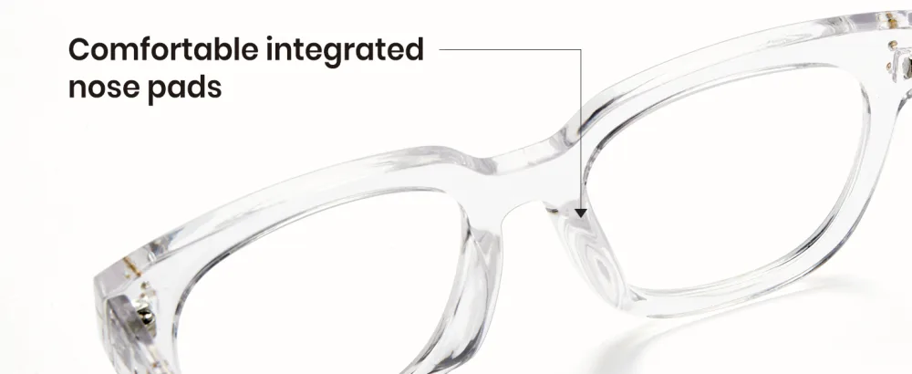 Cyxus Blue Light Blocking Glasses Square Chic Preppy Look MultiColor Frame for Women Men Clear 8153-1 - product information 4