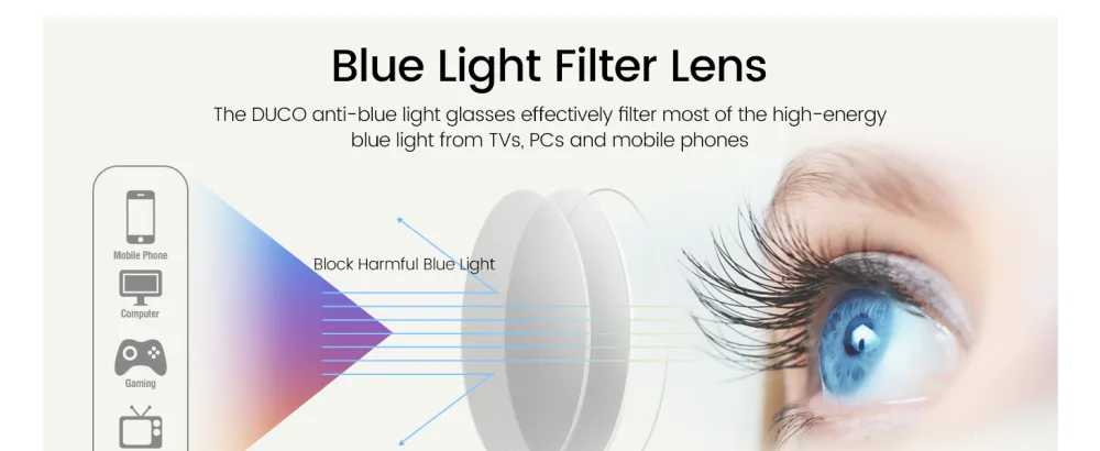 DUCO Blue Light Glasses for Men Women Blue Ray Blocking Glasses Computer Glasses for Teens Non prescription Eyeglasses 5201 Brown - 2131