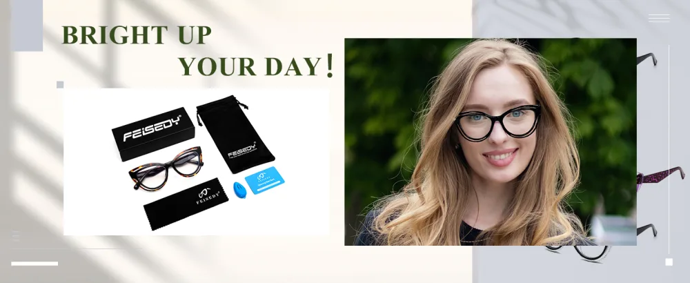 FEISEDY Blue Light Blocking Glasses Women Vintage Cat Eye Frame Anti Fatigue B0169 Black 50 Millimeters - product information 5