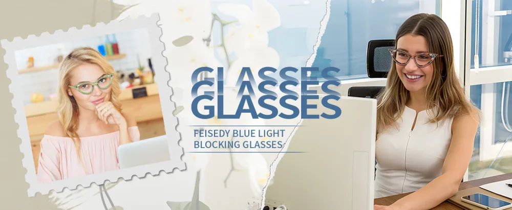FEISEDY Diamond Blue Light Blocking Glasses Cat Eye Rhinestone Women Glasses Frame Anti Eyestrain Computer Eyewear B0070 Green 50 Millimeters - product information 2