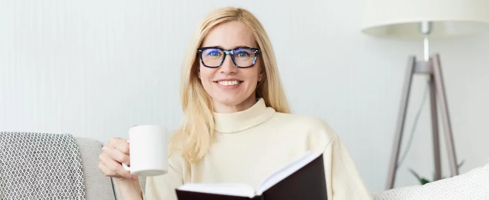 FEISEDY Reading Glasses Blue Light Blocking Square Oversized Glasses for Women and Men B4096 Black&leopard 1.5 x - 4096-03