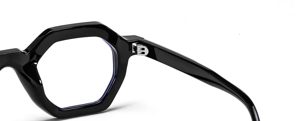 FEISEDY Retro Octagon Blue Light Glasses for Women Men Vintage Polygon Anti Glare Eyeglasses B0102 Leopard 44 Millimeters - product information 6