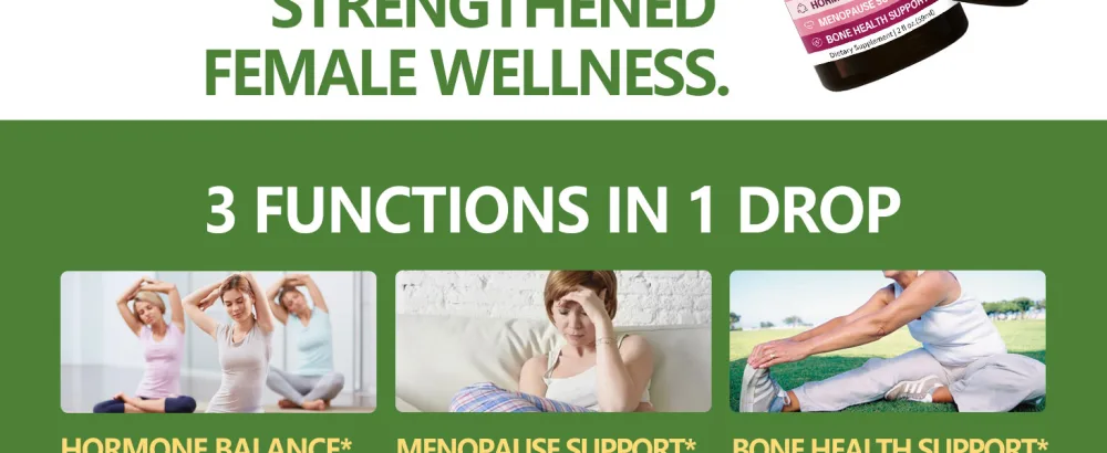 100% Natural Herbal Drops Red Clover Extract for Hormone Balance Menopause Support & Bone Health Support. 2oz - Red Clover drop A2