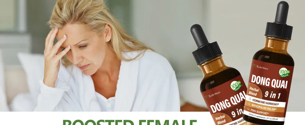 Herbal Complex Extract Dong Quai Extract for Hormone Harmony Menopause Relief & PMS Support. 2oz - Dong Quai drop A1