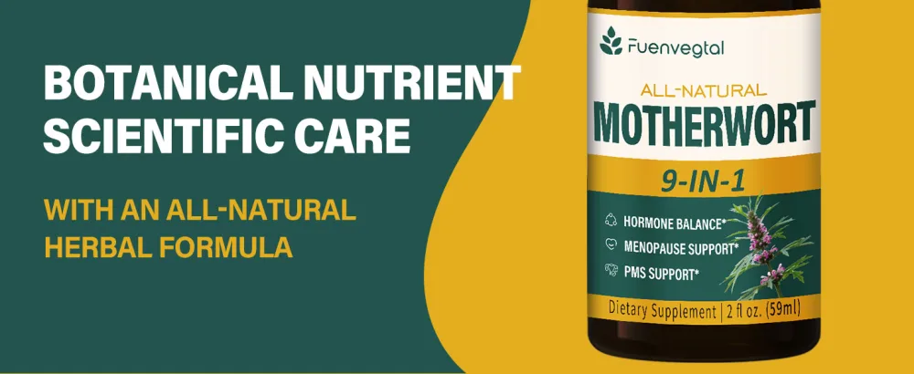 Herbal Tincture Extract with Motherwort for Hormone Balance Menopause Support & PMS Support. 2oz - Z11111111
