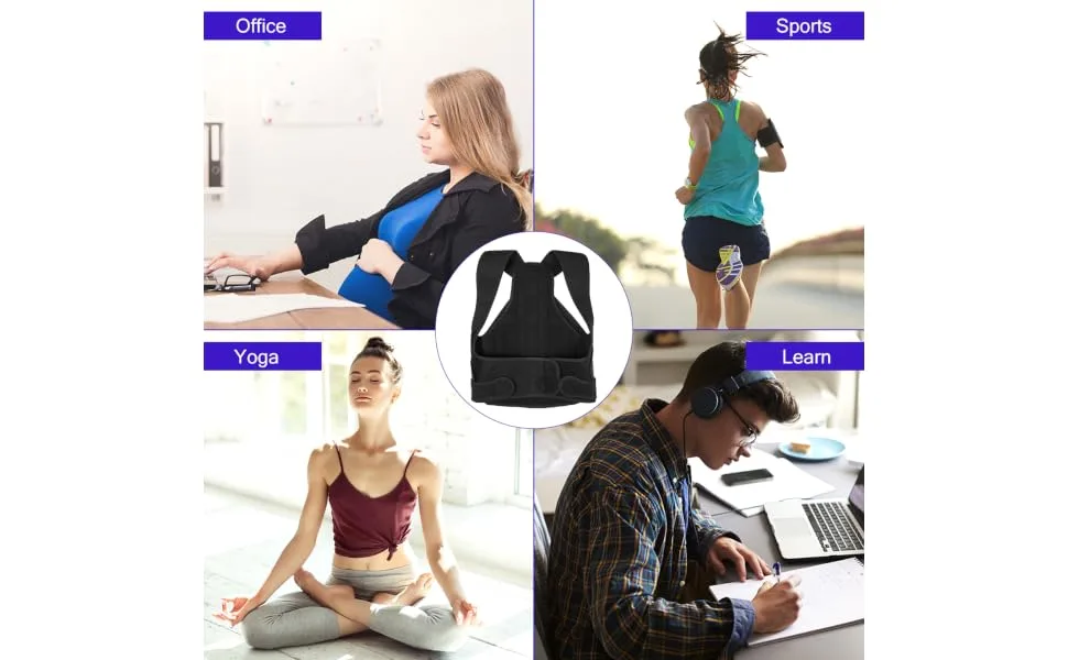 Posture Corrector Belt Man Breathable Bracket Neoprene Back Brace 48.00X35.00X5.00CM Picture 1 - product information 5