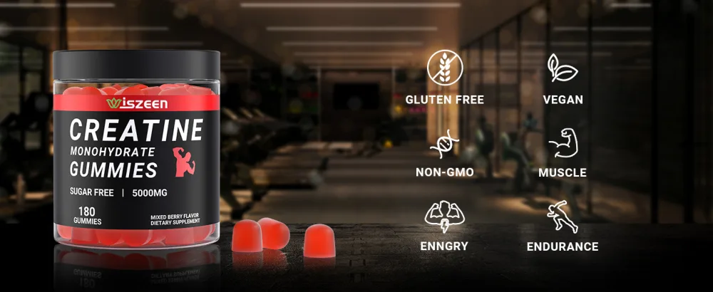 Creatine Monohydrate Gummies - 45 Servings - Creatine Monohydrate Gummy 5g for Men Women Creatine Monohydrate for Strength Endurance Muscle Builder with L-Taurine Alpha GPC - Creatine infused gummies