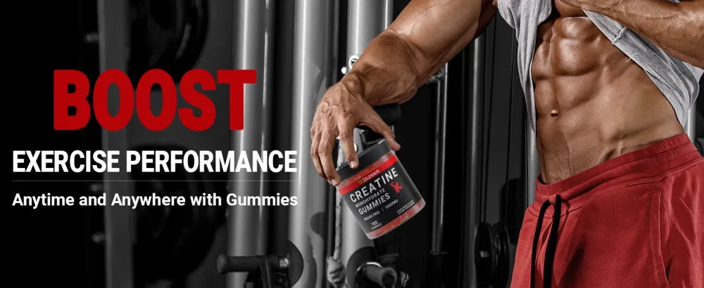 Creatine Monohydrate Gummies - 45 Servings - Creatine Monohydrate Gummy 5g for Men Women Creatine Monohydrate for Strength Endurance Muscle Builder with L-Taurine Alpha GPC - Creatine Monohydrate Gummies