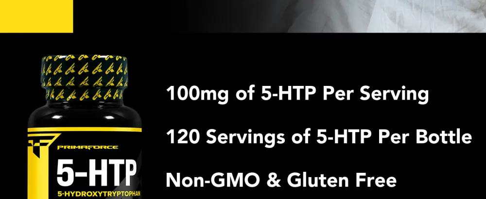 Primaforce 5-HTP 100mg Supplement 120 Capsules 100mg Per Serving 5-Hydroxytryptophan - 5-HTP