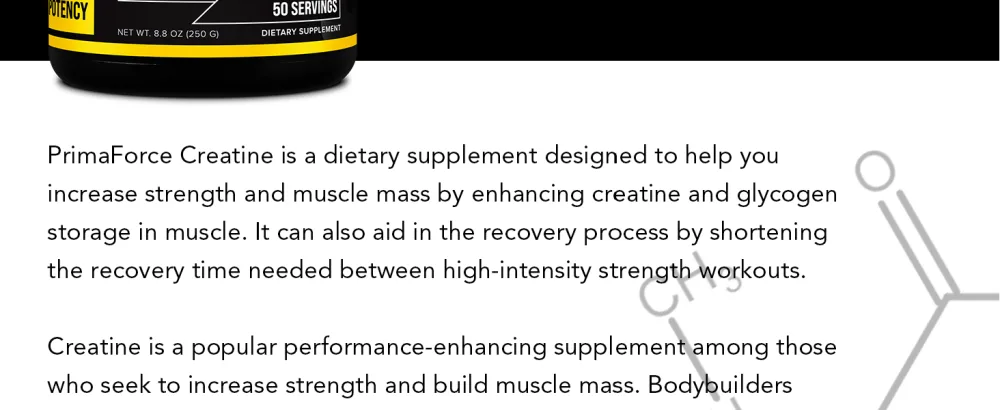 Primaforce Creatine-X 250 Grams - High-Performance 10 Creatine Complex - Unflavored - Creatine-X