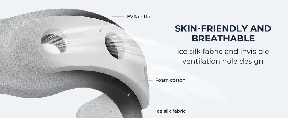 Neck Brace -Foam Cervical Collar - Soft Neck Support Relieves Pain & Pressure in Spine - Wraps Aligns Stabilizes Vertebrae - Can Be Used During Sleep (Comfort Gray Medium) - product information 6