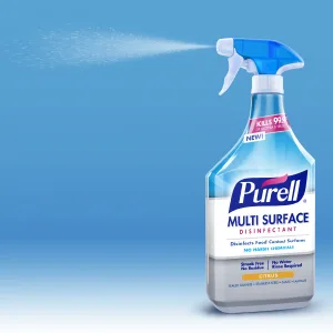 PURELL Multi Surface Disinfectant Spray, Citrus Scent, 28 fl oz Capped Bottle with Spray Trigger in Pack (Pack of 2) - 2844-02-ECCAL - purell, kill germs, kill germs on surfaces, surface disinfectant, healthy home