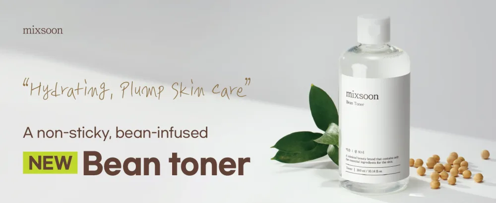 Mixsoon Bean Toner 300ml/10.1fl.oz - Bean extract blend,Bean concentrate mix,Bean essence fusion