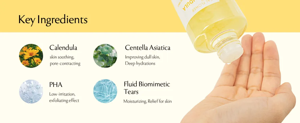 Neogen DERMALOGY Real Flower Toner Calendula (300ml) - product information 4