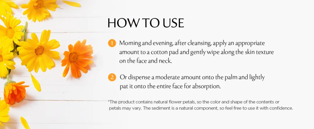Neogen DERMALOGY Real Flower Toner Calendula (300ml) - product information 7