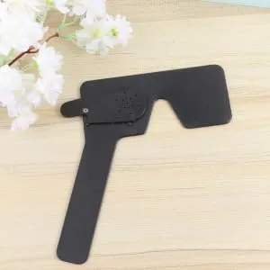 Healifty Glasses Accessories Silk Eye Mask Astigmatism Test Patch Eyepatch Eye Occluder Eye Mask Breathable Buckle Eye Mask Devices Eye Patch Eye Shield Equipment Test Piece Low Vision - product information 3