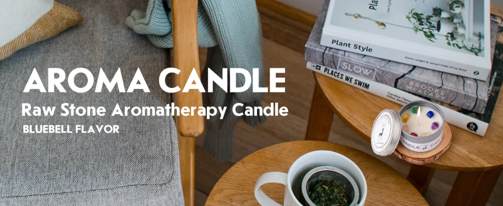 Natural Crystal Red Jasper Obsidian Raw Stone Aromatherapy Candle Dried Flower Tin Healing Crystals Aromatherapy Meditation Ladies Mindfulness Gift Black 0.25 Pound - Aroma Candle