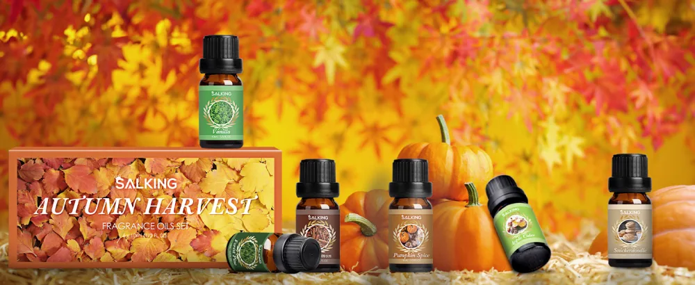 SALKING Autumn Fragrance Oils Premium Fall Essential Oils for Diffuser Scented Oils Gift Set for Soap Candle Making Scents - Cinnamon Pumpkin Spice Apple Cider Vanilla Forest Pine Snickerdoodle - product information 6