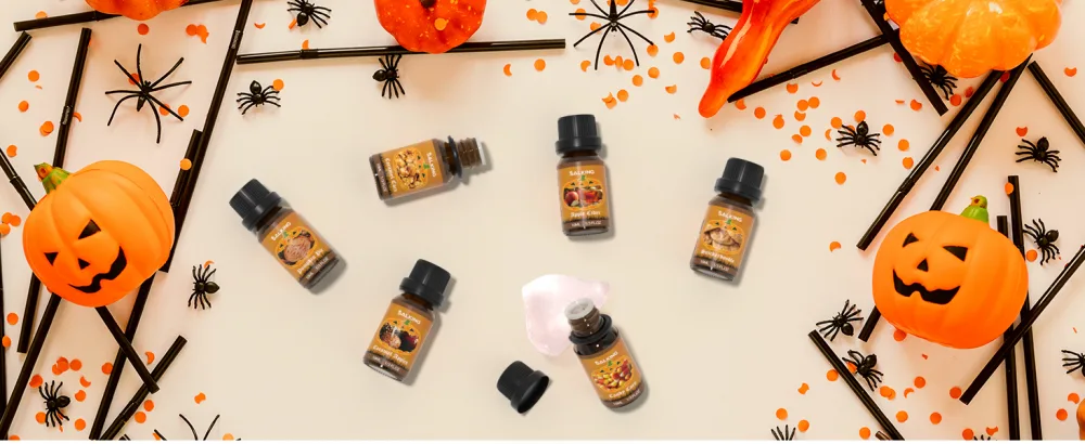 SALKING Halloween Fragrance Oils Premium Essential Oils for Diffuser Scented Oils Gift Set for Soap Candle Making - Pumpkin Pie Caramel Apples Candy Corn Snickerdoodle Caramel Corn Apple Cider - product information 7