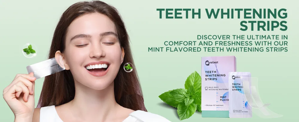 Teeth Whitening Strips for Teeth Sensitive - Professional Whitening Strips for Teeth at Home 36 Strips Teeth Whitening Kit Mint - Professional Whitening Strips