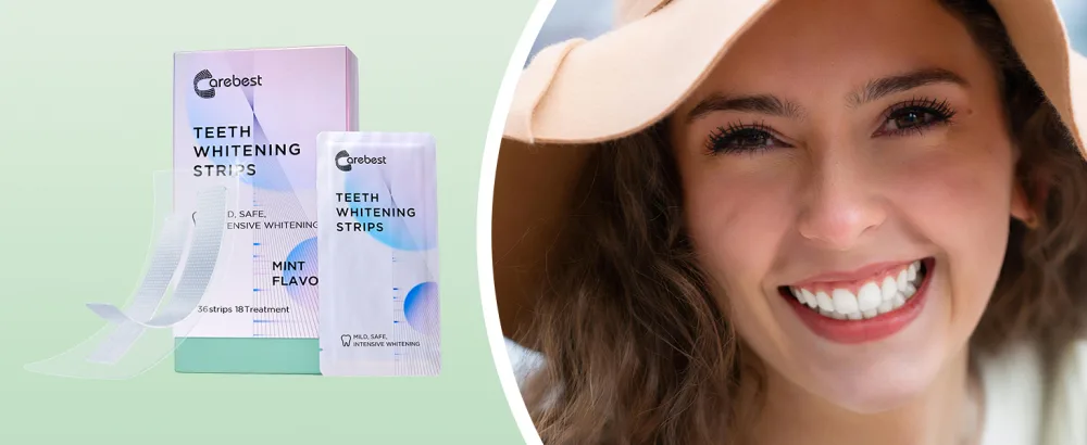 Teeth Whitening Strips for Teeth Sensitive - Professional Whitening Strips for Teeth at Home 36 Strips Teeth Whitening Kit Mint - Teeth Whitening Strips for Teeth