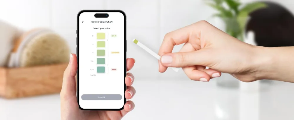 Protein Urine Test: The Smart Way to Track Your Protein Levels at Home in 60 Seconds! Accurate Fast & Easy! - Protein test with app