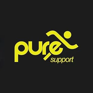 Pure Support Knee Brace, Compression Sleeve for Running, Arthritis Pain, Sports Large Black/Straps - pure support knee brace sleeve compression