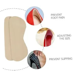 Pair Back Cushion Grips for Heels Back Protectors Grips Back Grips Beige 11.00X4.20X0.30CM - product information 5