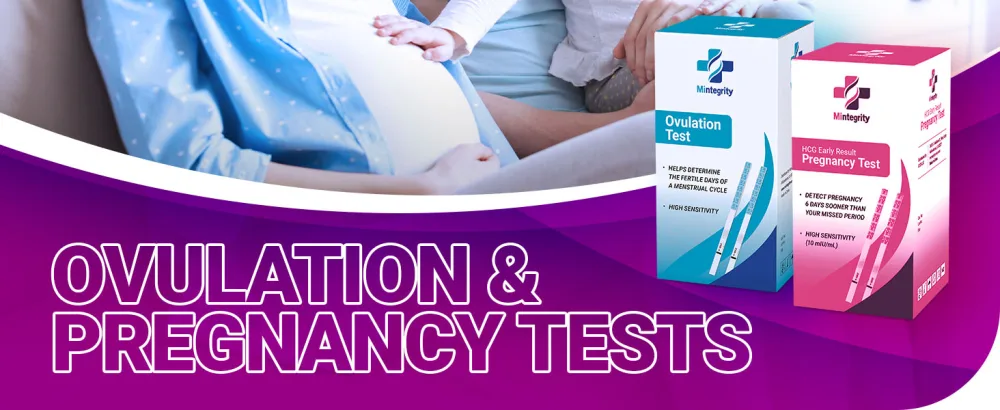  Mintegrity 50 Ovulation Test Strips and 25 Pregnancy Test Strips Combo Kit (50 LH + 25 HCG) Easy to Use At Home - mintegrity, drug test cup