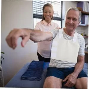 adjustable chest support dislocation bracket sternum protective belt plush belt bruised ribs support medical chest bag Body binder clips chest bag for men 40x38cm As Shown - product information 2