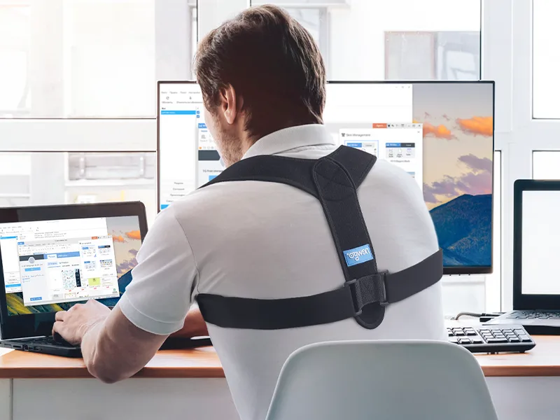 NEWGO Posture Corrector Back Brace for Women Men Adjustable Straightener Posture Corrector for Mid Upper Spine Support and Pain Relief - Breathable Brace - posture corrector