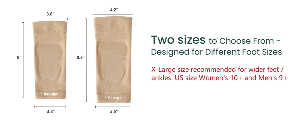 Achilles Tendon Heel Protector Compression Padded Sleeve Socks Premium Gel Heel Socks for Haglunds Bump Bursitis Tendonitis & Tenderness - 1 Pair - (Beige) - S - SOCKS
