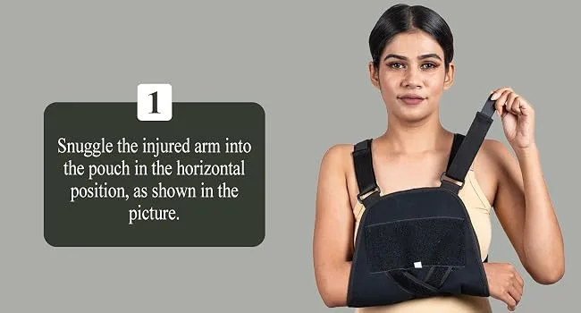 Arm Sling Shoulder Brace - Best Fully Adjustable Rotator Cuff and Elbow Support - Includes Immobilizer Band for Quick Recovery - for Men and Women - id sling humerus bone rib strap vive sling triceps brace padded forearm
