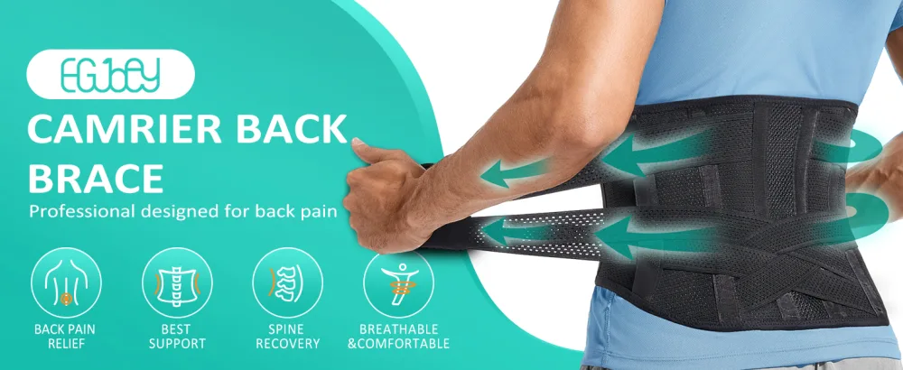 Back Brace for Men Lower Back Pain with 3D Lumbar Pad for Sciatica Herniated Disc Scoliosis Breathable Back Support Belt for Women Work Lightweight Lumbar Support for Dairly Activity Black-Breathable Large - product information 1