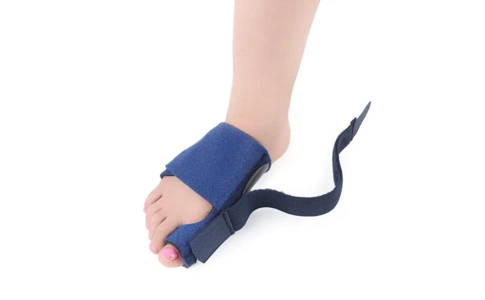 Healifty Toe Compression Brace 1 Pair Big Toe Splints Bunion Corrector Toe Separator Straightener for Women Men (Blue) - product information 5