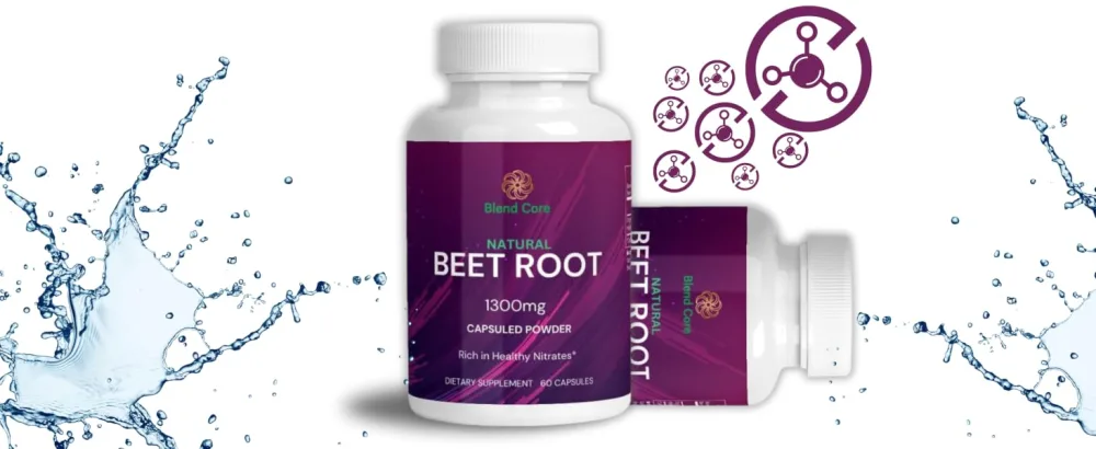 Beet Root - 1300 MG Power Boosting - 60 Capsules - Beet ROOT
