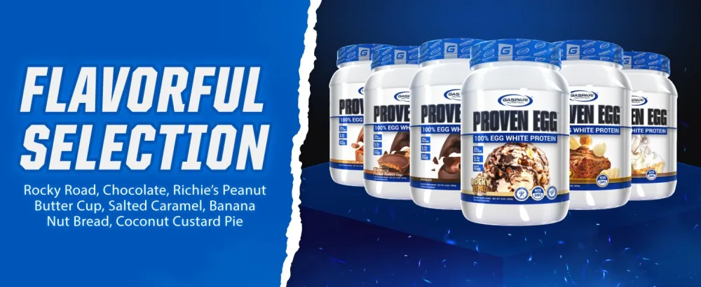 Gaspari Nutrition Proven Egg 100% Egg White Protein 25g Protein Keto Friendly Dairy Free Lactose Free Soy Free (1lb Salted Caramel) - Gaspari Nutrition Proven Egg