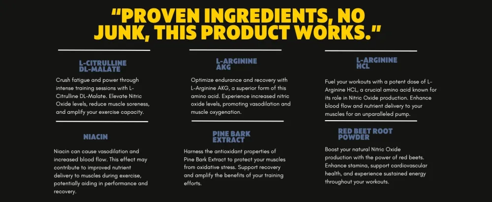 Nitric Oxide Booster 5X 4 000 MG+ Maximum Strength 120ct Stamina & Endurance Vascular Support Pre-Workout Post-Workout - product information 2
