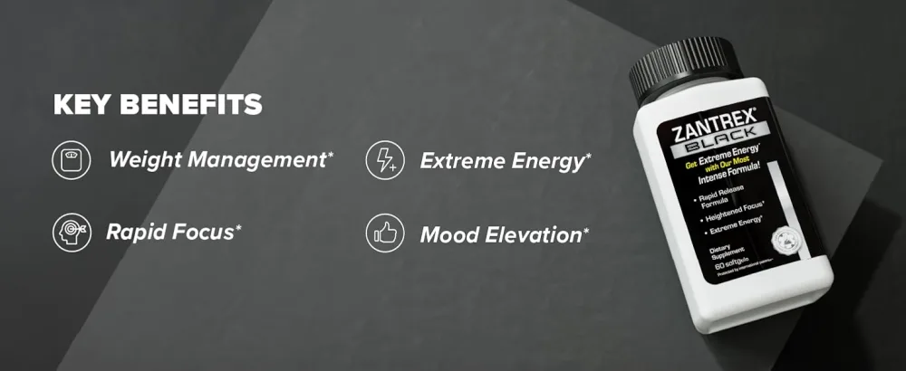 Zantrex Black 60ct - key benefits