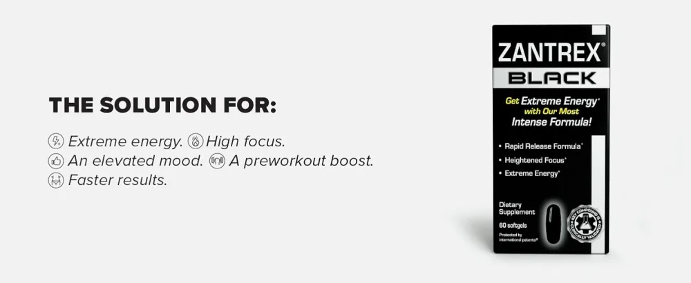 Zantrex Black 60ct - zantrex black: the solution for