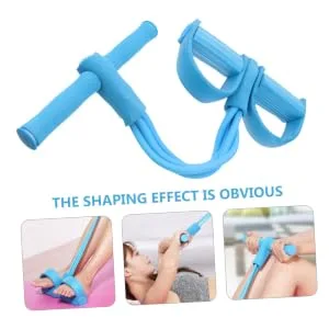 Pedal Tensioner Exercise Handles Sport Accessories Sports Accessories Sit up Tension Rope Flex Tools Red 42x26 cm - product information 2