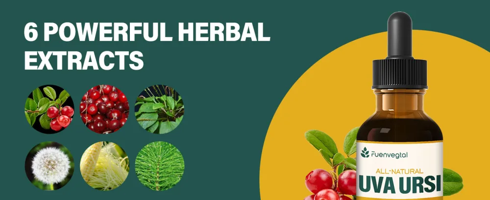 All Herbal Liquid Drops Uva Ursi Extract for Urinary Health Diuretic & Detox Combat Free Radicals. 2oz - Z33333333333