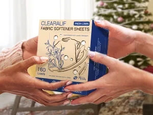 CLEARALIF laundry Fabric Softener Sheets Fresh Linen Scent 160 Loads Eco Friendly Great For Travel Apartments Dorms. - gift