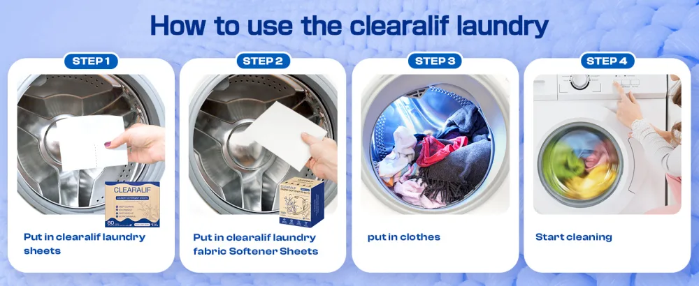 CLEARALIF laundry Fabric Softener Sheets Fresh Linen Scent 160 Loads Eco Friendly Great For Travel Apartments Dorms. - how to use