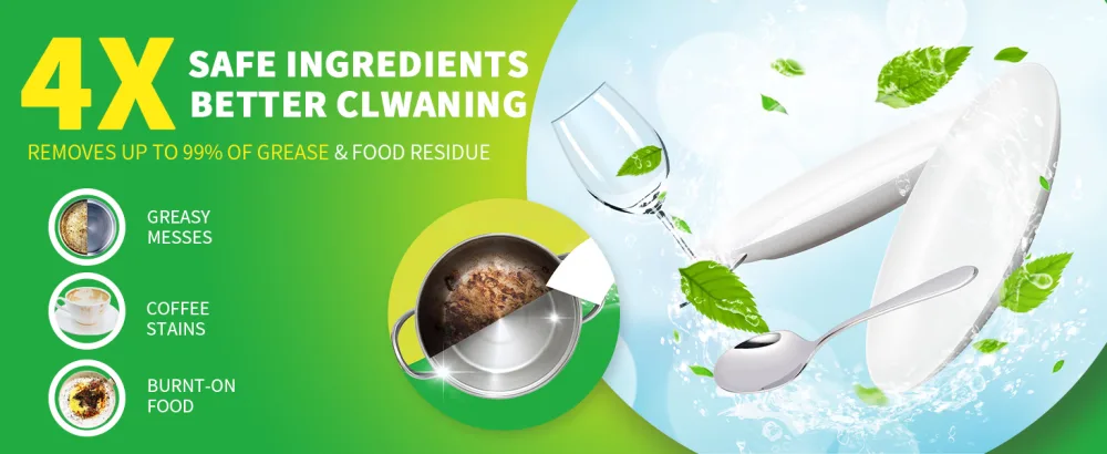 Eco-Friendly Dishwasher Detergent Sheets-Fragrance Free | Natural Dishwasher Detergent Cuts Grease & Rinses Clean for Sparkling Dishes | Plastic Free - 100 Loads - dishwasher detergent