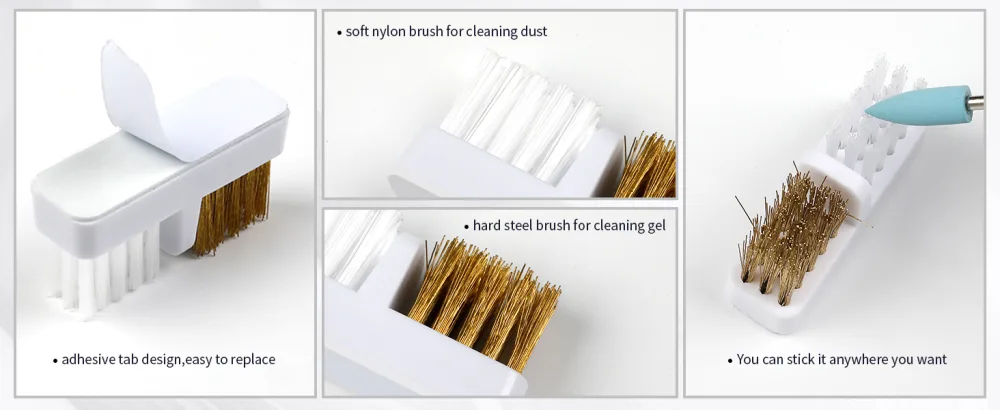 Nail Drill Bits Holder & Nail Drill Bits Cleaning Brush 100 Holes Nail Bit Holder Dustproof Nail Art Drill Bits Display Storage Box Nail Drill Bit Holder for Nail Tech (White) - 100 HOLES Nail Drill Bits Holder