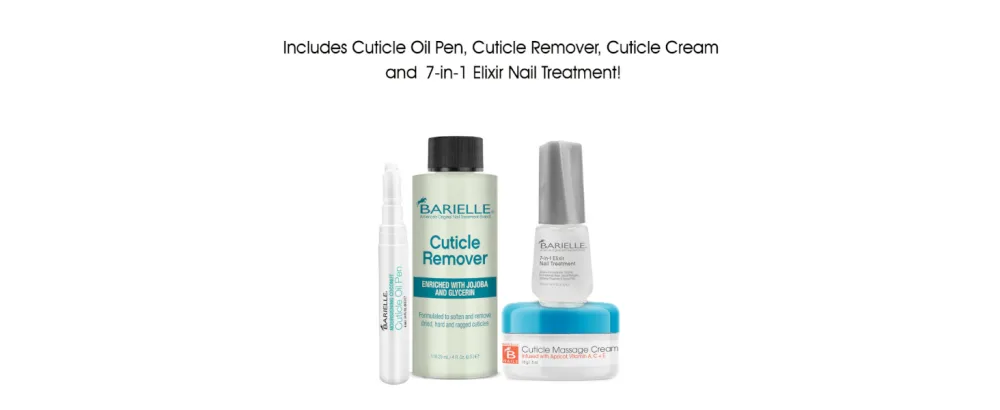 Barielle Cuticle Besties Nail & Cuticle Treatment 4-PC Set - Deluxe Nail Care & Cuticle Care Collection - Web 3