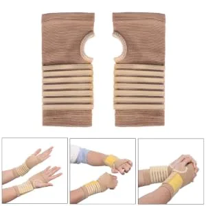Wrist Support Brace Sports Exercise Training Hand Protector Wrist Wraps with Thumb Loops Sport Sleeves 1 Pair - product information 1