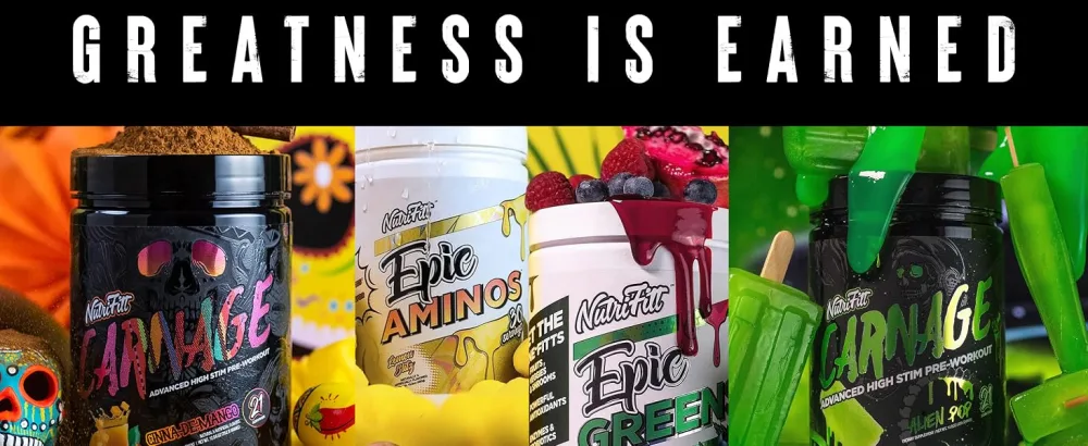 Carnage Advanced Pre-Workout Powerful Patented Ingredients High-Stem Boost Energy and Heighten Focus Increase Strength and Power (Blood Cherry Lemonade) - nutrifitt preworkout